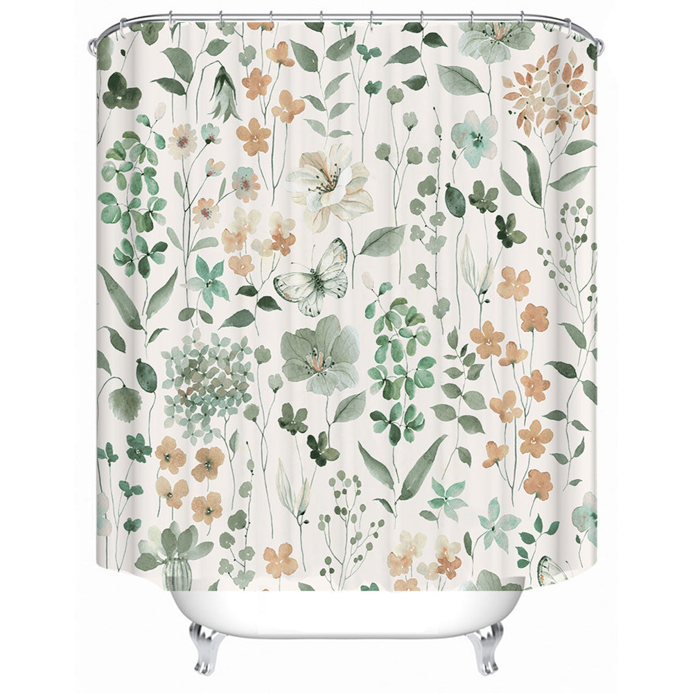 Floral Artistry Shower Curtain Bowlift