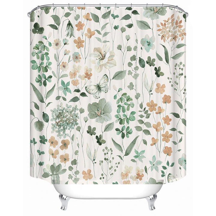 Floral Artistry Shower Curtain Bowlift
