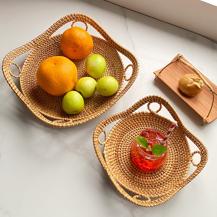 Women heart-shaped rattan basket Bowlift