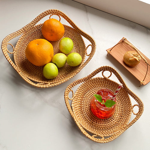 Women heart-shaped rattan basket Bowlift