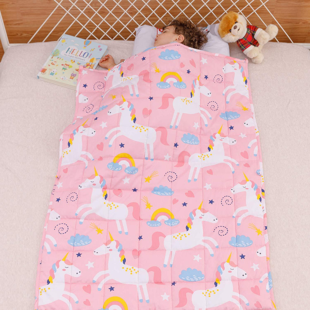Child's blanket with colorful dinosaur motif Bowlift