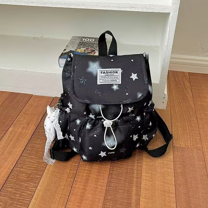 Stylish Star-Printed Backpack