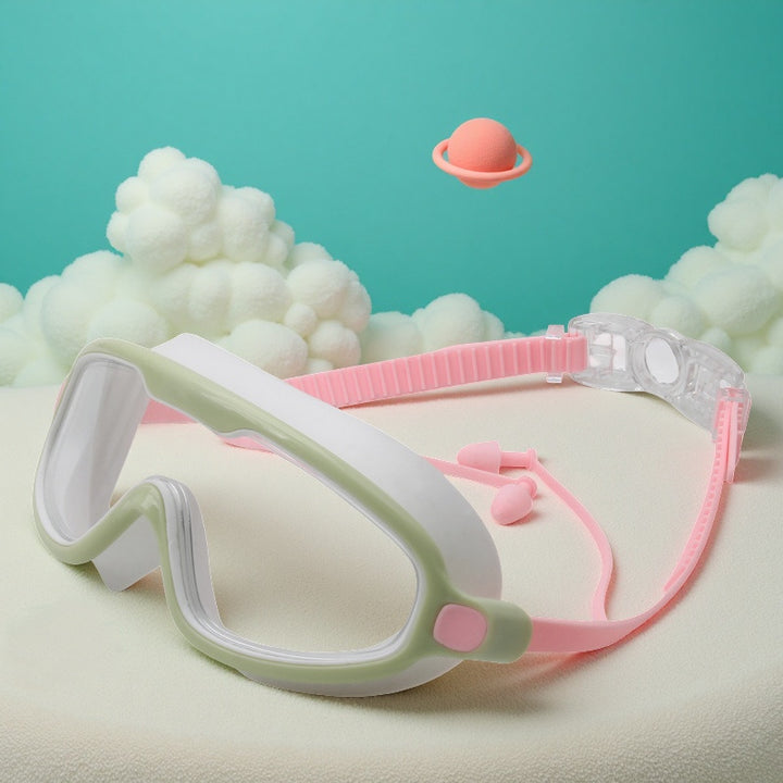 Waterproof swimming goggles with adjustable nose piece Bowlift