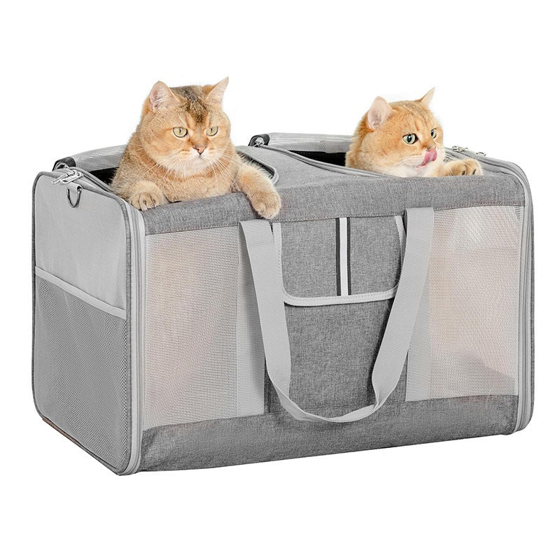 Portable Pet Carrier with Breathable Mesh Inserts Bowlift