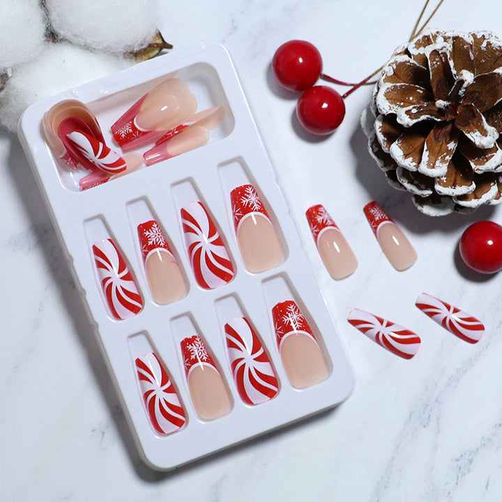 Artistic Glitter Press-On Nail Set Bowlift