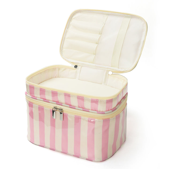 Cosmetic Organizer with Double Compartment System Bowlift