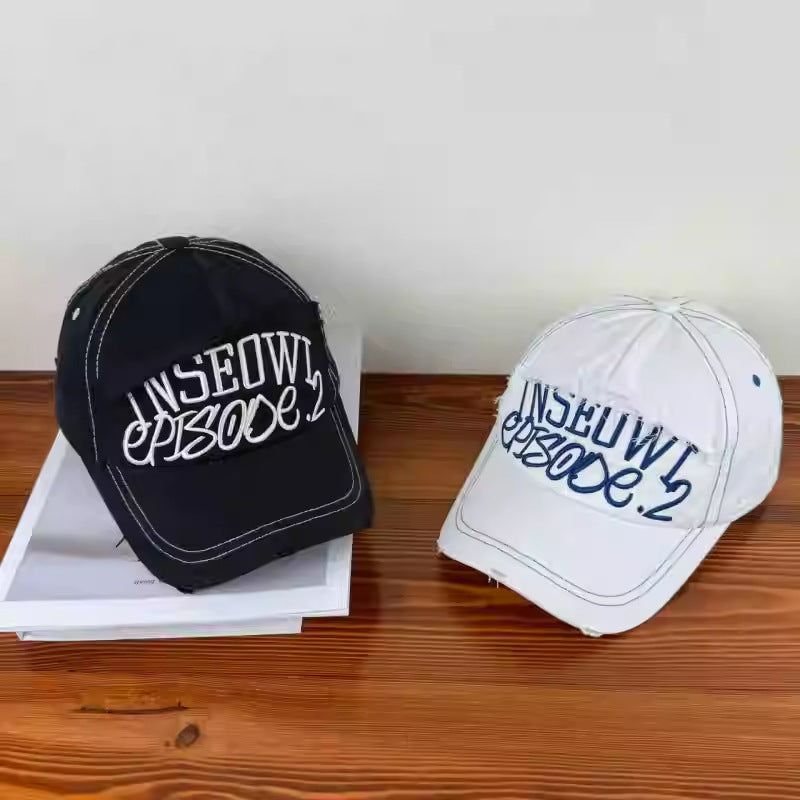 Men's Distressed Casual Cap Bowlift