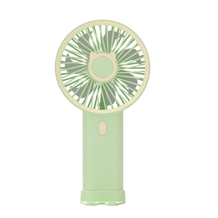 Unisex Portable Handheld Fan with Ergonomic Design and Cute Cat Motif Bowlift