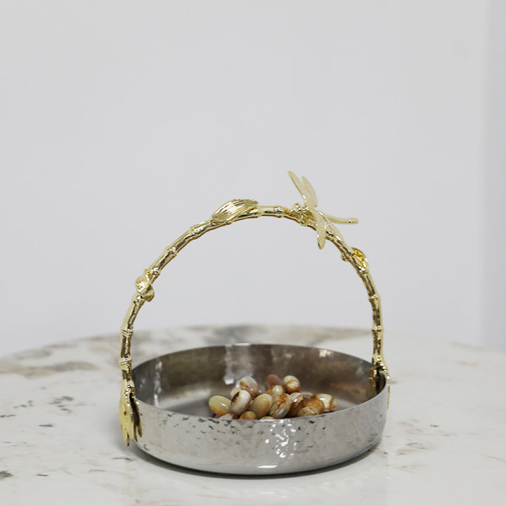 Decorative Serving Bowl with Elegant Handle