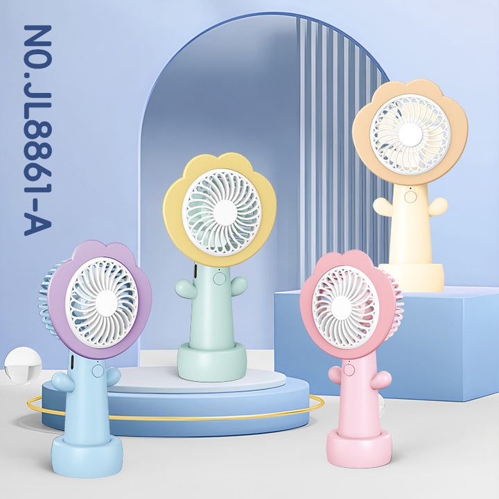 Women's Portable Mini Flower Hand Fan Bowlift