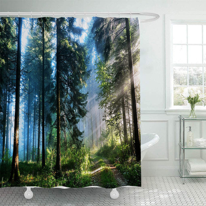 Floral Cherry Blossom Shower Curtain Bowlift