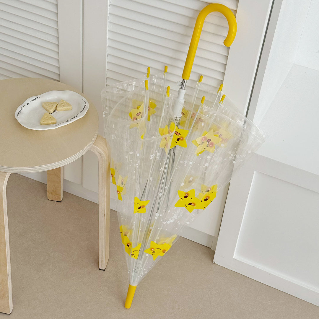 Ladies foldable umbrella with particularly playful star design Bowlift
