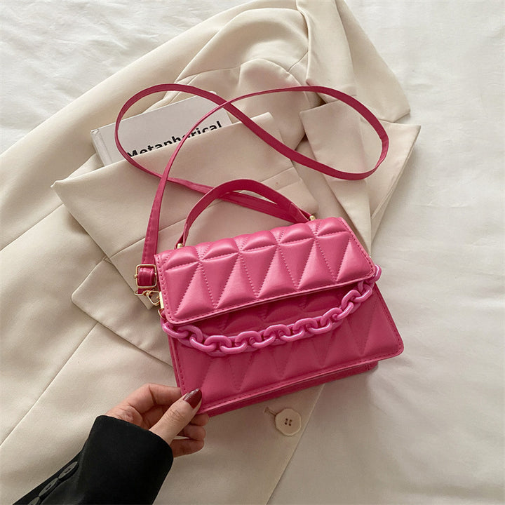 Quilted Mini Satchel Handbag Bowlift