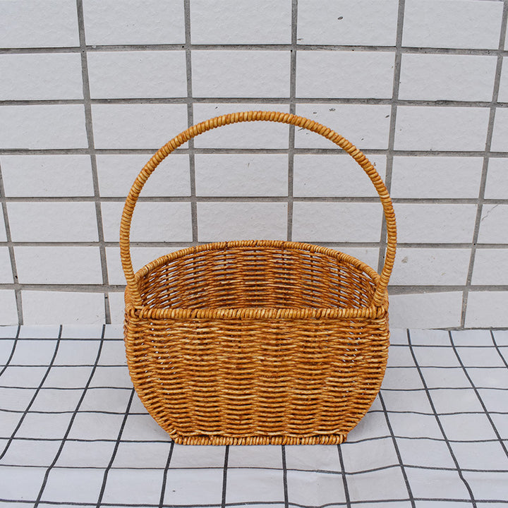 Handcrafted Storage Wicker Basket Bowlift
