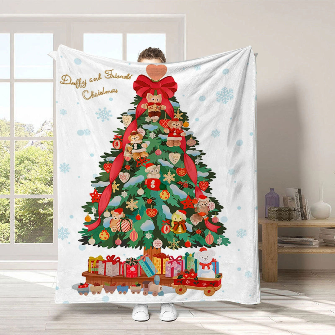 Holiday-Themed Fleece Throw Blanket