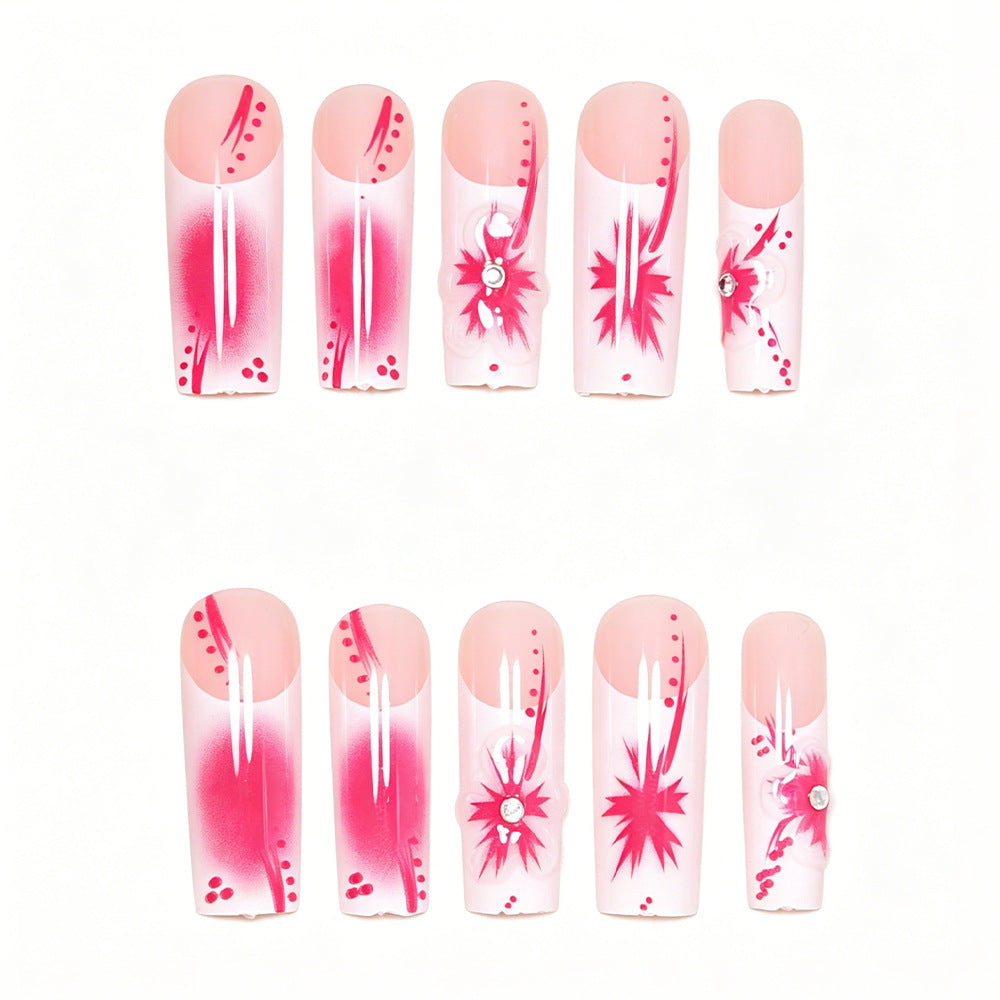 Artistic Floral Stiletto Nail Art Set Bowlift