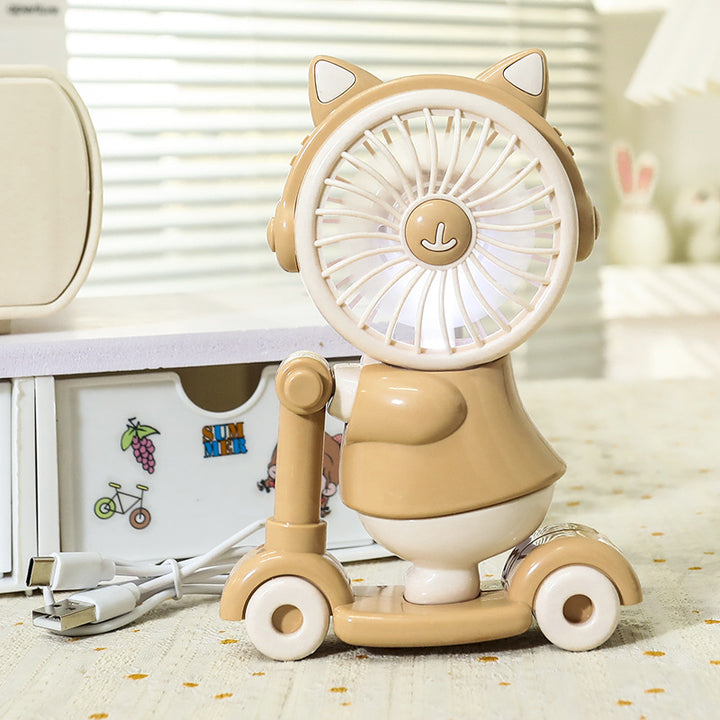 Ladies Portable Mini Fan in Creative Roller Design Bowlift