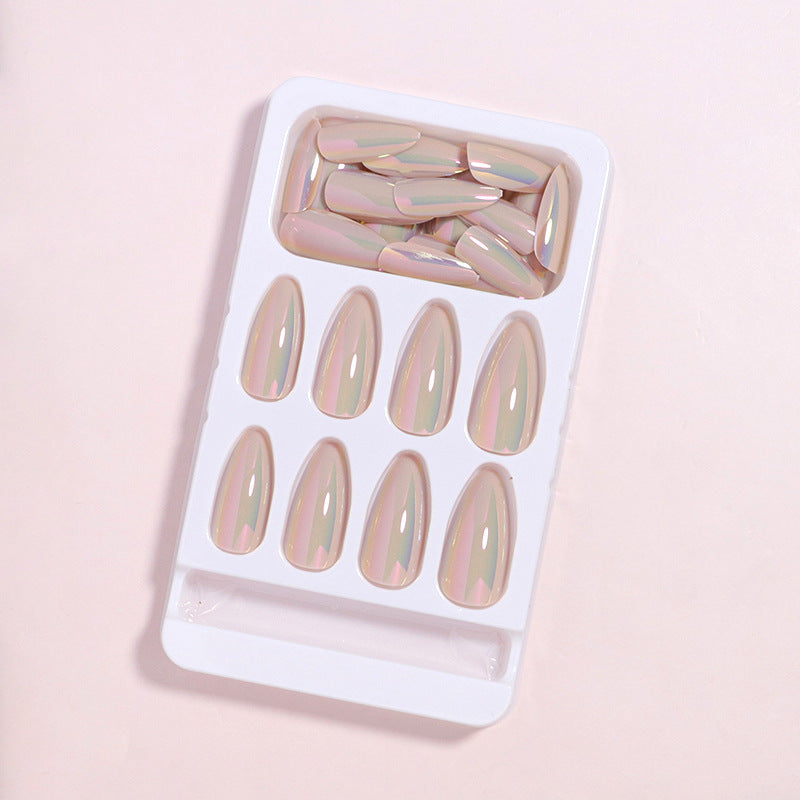 Iridescent Press-On Nail Tips Bowlift