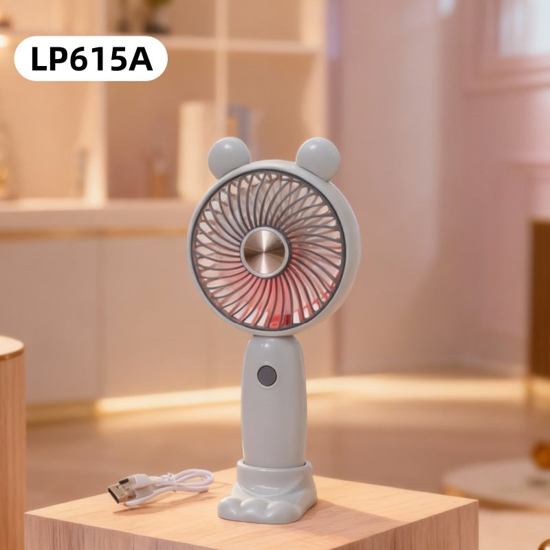 Women's portable handheld fan in playful rabbit design Bowlift