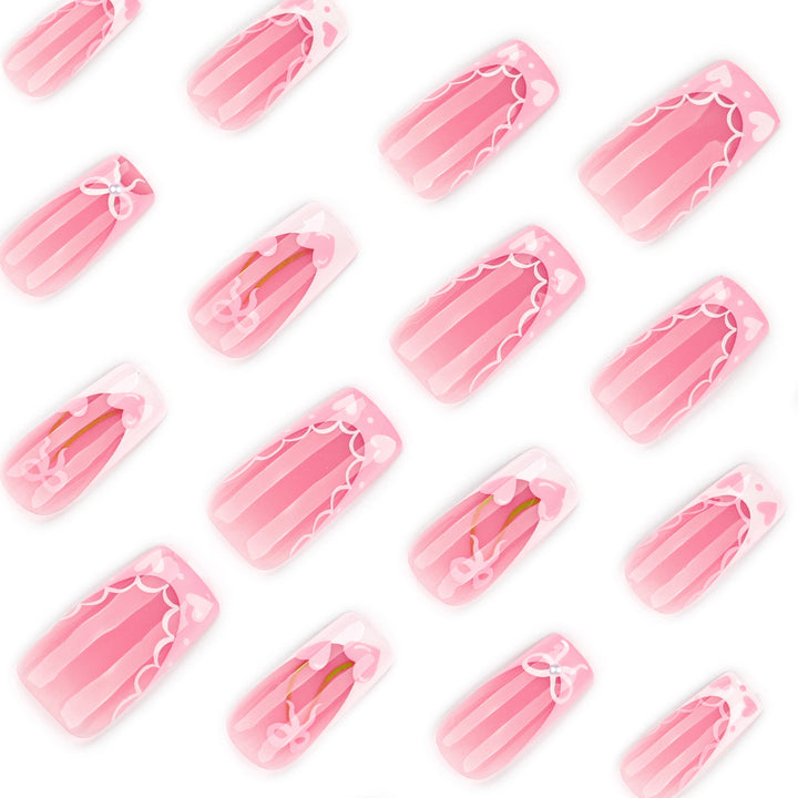 Artistic Nail Extensions with Playful Floral Design Bowlift