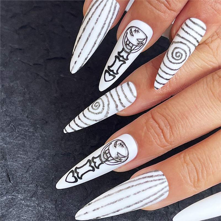 Artistic Thematic Press-On Nail Enhancements Bowlift