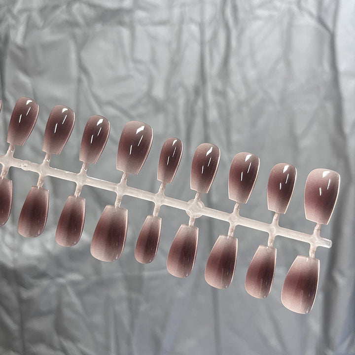 Elegant French Tip Press-On Nail Collection Bowlift