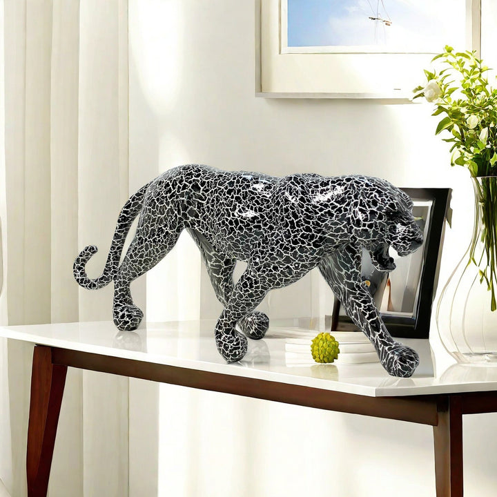 Decorative Jaguar Figurine Bowlift