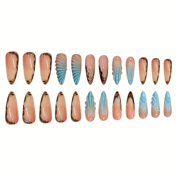 Artistic Sculpted Press-On Nail Set Bowlift
