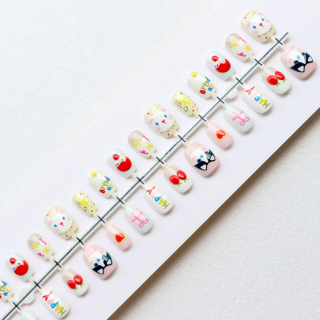 Creative Cartoon Themed Press-On Nails Bowlift