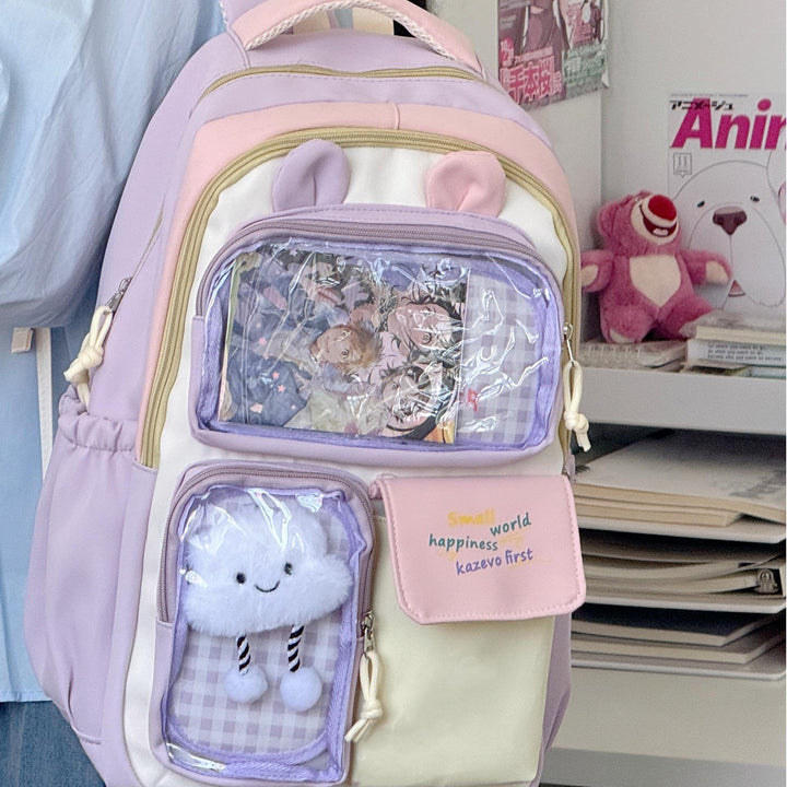 Cute Character-Themed Backpack Bowlift