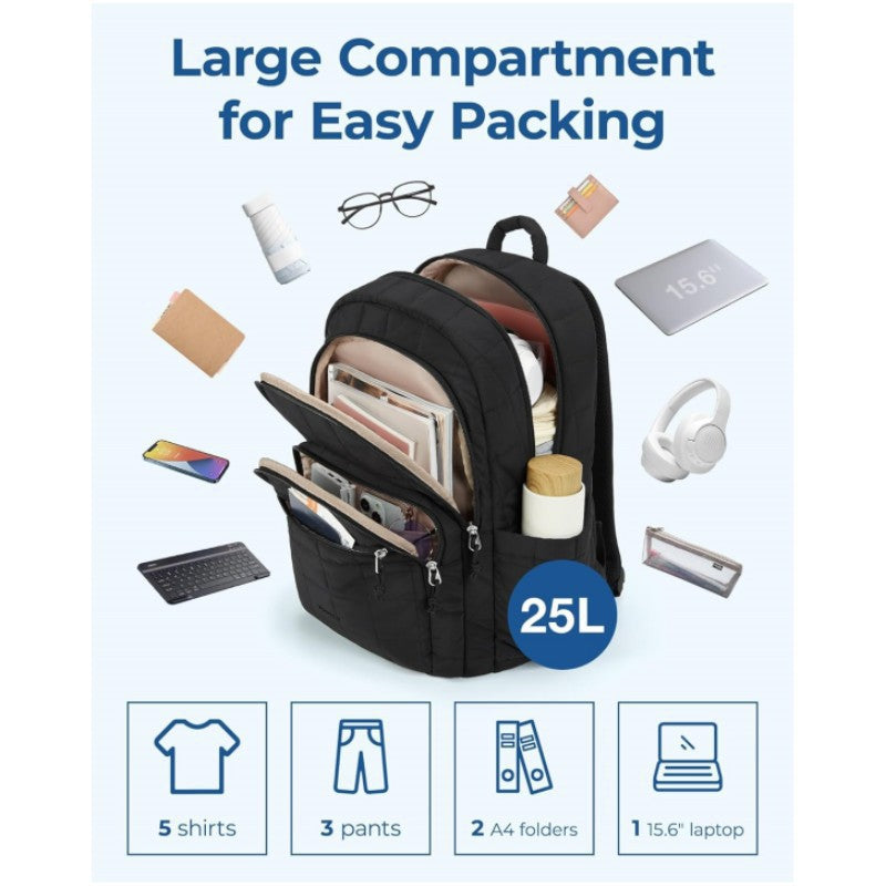 Padded everyday backpack with multiple compartments Bowlift