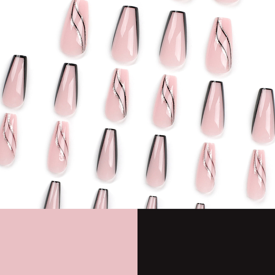 Artful Nail Extensions with Elegant Design Bowlift