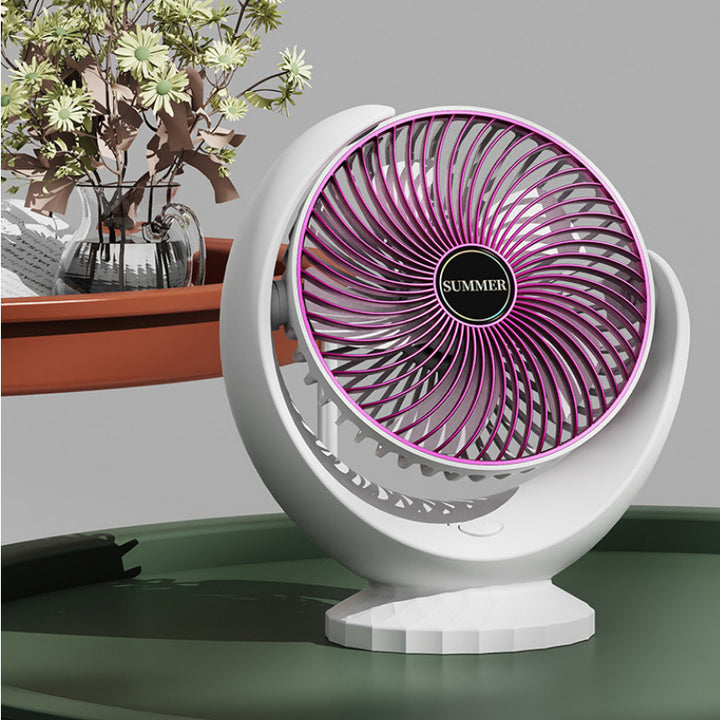 Ladies portable table fan with innovative fan technology Bowlift