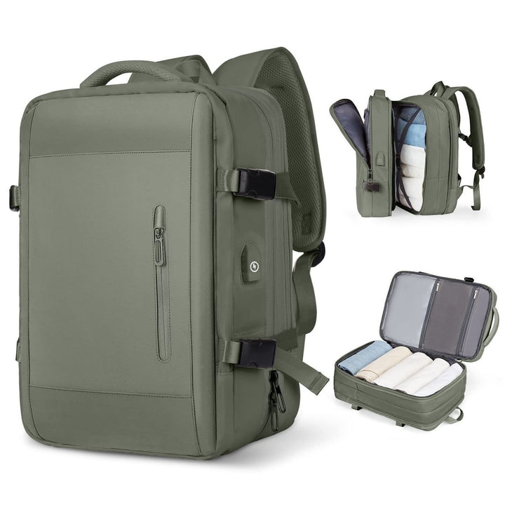 Multifunctional Laptop Backpack with USB Charging Port and Water-Repellent Material Bowlift