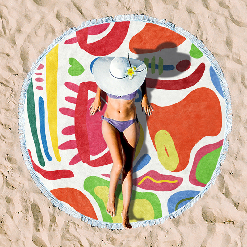 Rundstrand towel with unique sunset design Bowlift