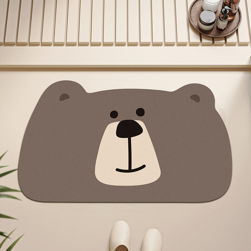 Cute Panda-shaped Bath Mat