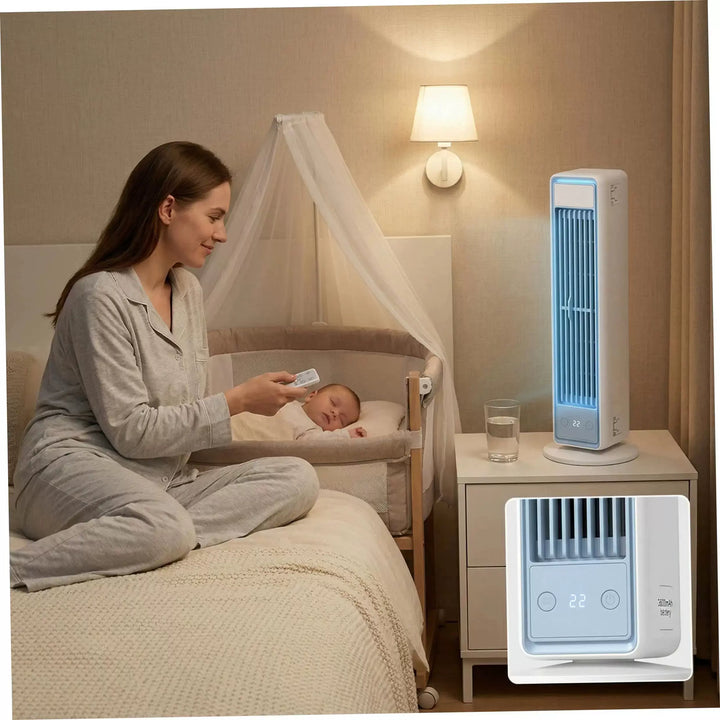 Unisex One Size Slim Vertical Personal Air Circulator with Remote Control Adjustable Louvers Whisper-Quiet DC Motor Bowlift