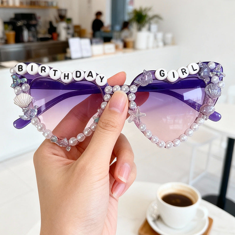 Decorative Cat-Eye Sunglasses Bowlift