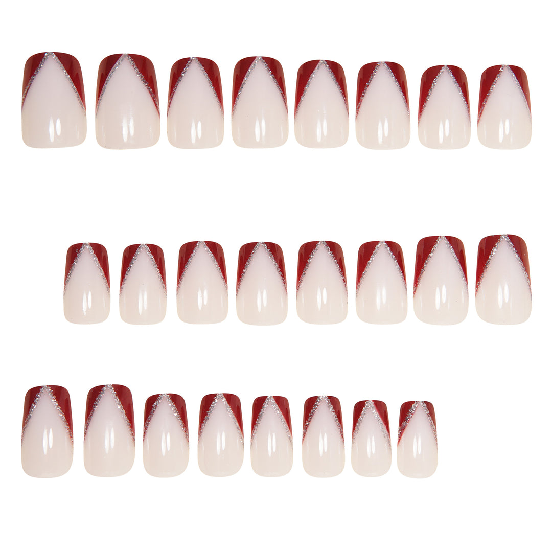 Decorative Stiletto Press-On Nail Art Set Bowlift