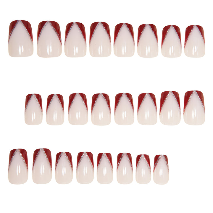 Decorative Stiletto Press-On Nail Art Set Bowlift