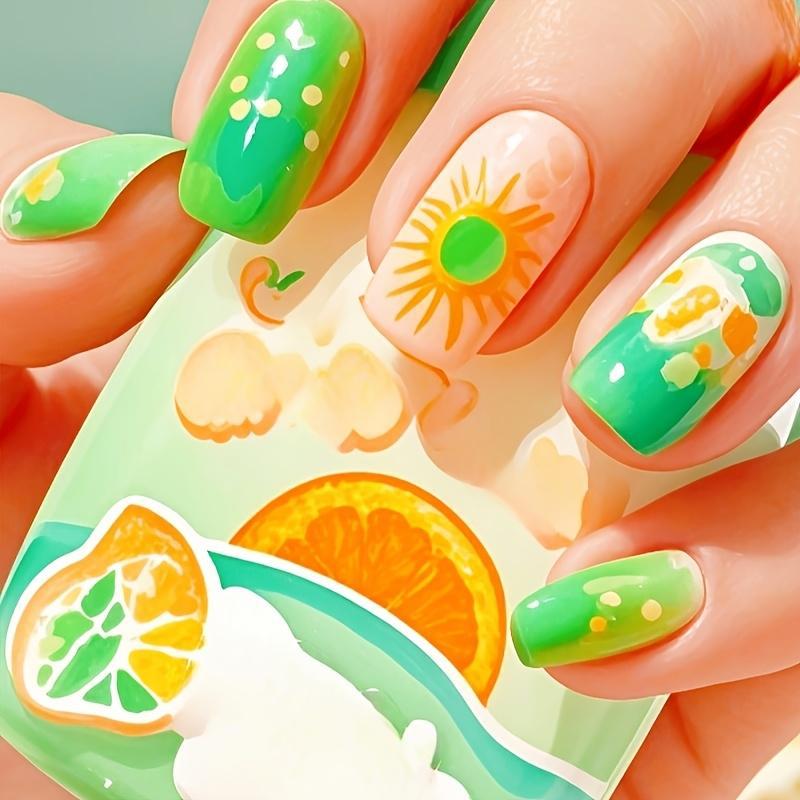 Artificial Nails in Lively Fruit Design Bowlift