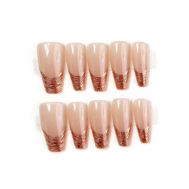 Glamorous French Tip Nail Art Bowlift