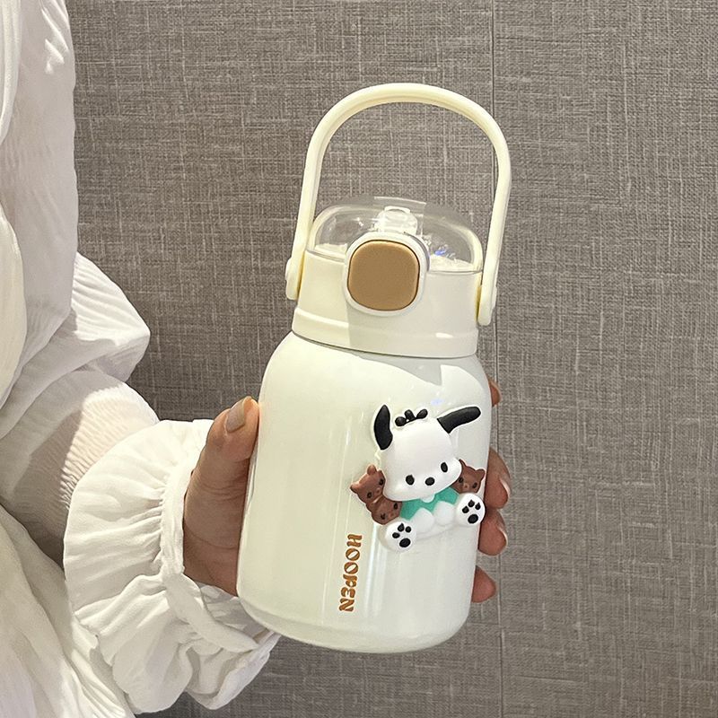 Women's insulated drinking container with practical carrying handle and cute design Bowlift