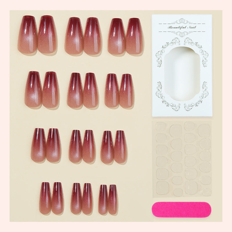 Gradient Ombré Press-On Nail Set Bowlift