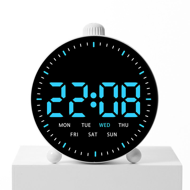 Digital desk clock with LED display and date Bowlift