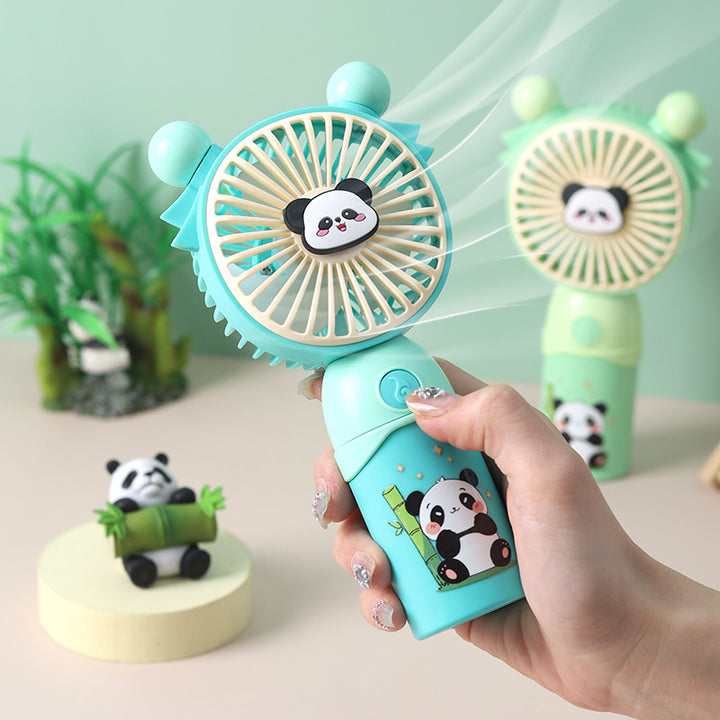 Ladies Portable Mini Fan with Cute Panda Design Bowlift