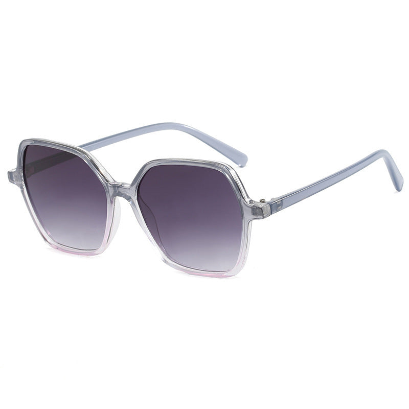 Women's oversized sunglasses with modern, transparent frame Bowlift
