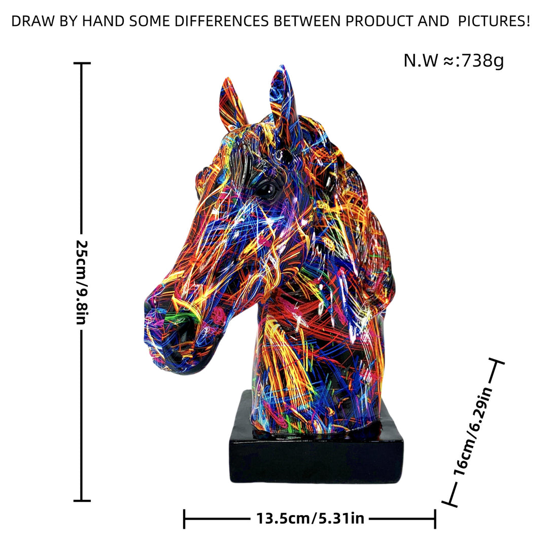 Artful horse sculpture made of high-quality resin Bowlift