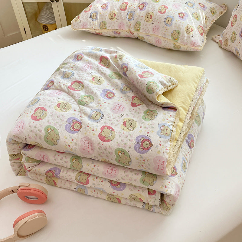 Ladies comfort duvet with delicate floral pattern and high-quality filling Bowlift