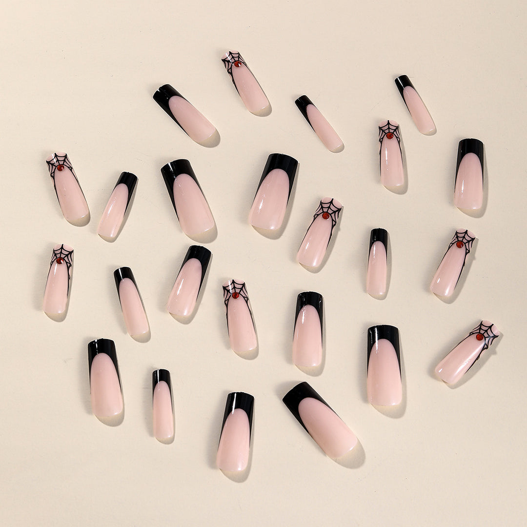 Spider Web Acrylic Nail Art Extensions Bowlift